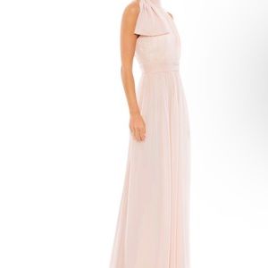 Mac Duggal HIGH NECK CHIFFON GOWN